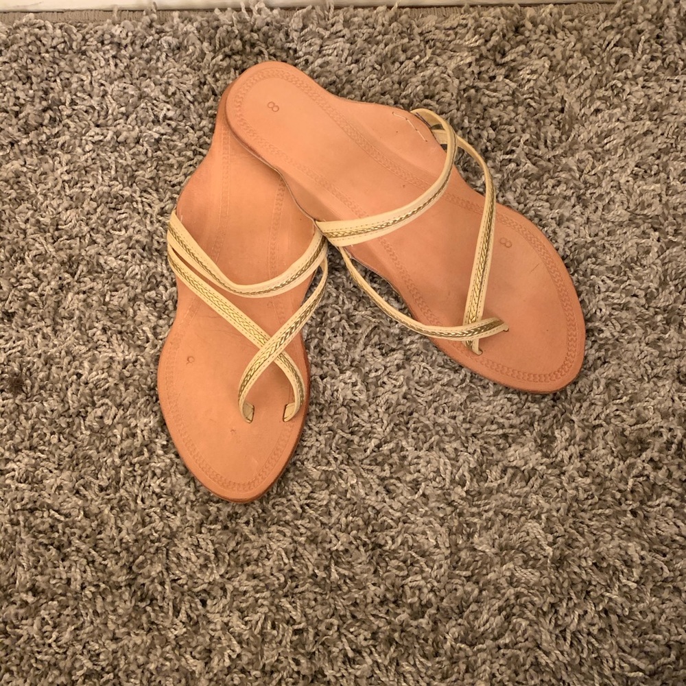 Hand made Indian leather kolhapuri sandals.